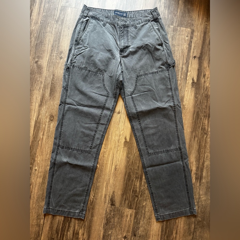 Abercrombie & Fitch Loose Utility Pants Gray 32x34 Lightweight